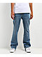 Ninth Hall Eagle Signal Fracture Stacked Flare Jeans - Thumbnail image 2 of 8