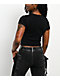 Ninth Hall Everyone's Type Black Crop T-Shirt - Thumbnail image 2 of 4