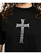 Ninth Hall Faux Cross Black Boxy Crop T-Shirt - Thumbnail image 3 of 3