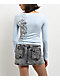 Ninth Hall Fawn Heart Wings Blue Long Sleeve T-Shirt - Thumbnail image 2 of 4