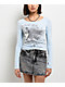 Ninth Hall Fawn Heart Wings Blue Long Sleeve T-Shirt - Thumbnail image 1 of 4