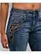 Ninth Hall Felicia Night Shade Blue Wash Skinny Jeans - Thumbnail image 3 of 5