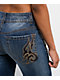 Ninth Hall Felicia Night Shade Blue Wash Skinny Jeans - Thumbnail image 4 of 5