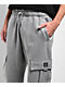 Ninth Hall Flash Tattoo Heather Grey Loose Fit Cargo Sweatpants - Thumbnail image 6 of 9