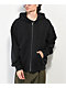 Ninth Hall Fundamentals Black Wash Boxy Zip Hoodie - Thumbnail image 1 of 3
