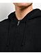 Ninth Hall Fundamentals Black Wash Thermal Zip Hoodie - Thumbnail image 3 of 5