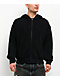 Ninth Hall Fundamentals Black Wash Thermal Zip Hoodie - Thumbnail image 1 of 5