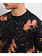 Ninth Hall Fundamentals Bleach Dye Black Wash Boxy T-Shirt - Thumbnail image 3 of 5