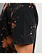 Ninth Hall Fundamentals Bleach Dye Black Wash Boxy T-Shirt - Thumbnail image 4 of 5