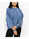 Ninth Hall Fundamentals Blue Wash Relaxed Crewneck Sweatshirt - Thumbnail image 1 of 3