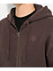 Ninth Hall Fundamentals Brown Boxy Zip Hoodie - Thumbnail image 3 of 4