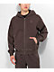 Ninth Hall Fundamentals Brown Boxy Zip Hoodie - Thumbnail image 1 of 4