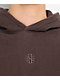 Ninth Hall Fundamentals Brown Wash Boxy Hoodie - Thumbnail image 3 of 5