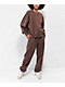 Ninth Hall Fundamentals Brown Wash Relaxed Crewneck Sweatshirt - Thumbnail image 4 of 5