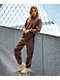 Ninth Hall Fundamentals Brown Wash Relaxed Crewneck Sweatshirt - Thumbnail image 5 of 5