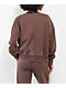 Ninth Hall Fundamentals Brown Wash Relaxed Crewneck Sweatshirt - Thumbnail image 2 of 5