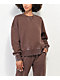 Ninth Hall Fundamentals Brown Wash Relaxed Crewneck Sweatshirt - Thumbnail image 1 of 5
