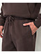 Ninth Hall Fundamentals Brown Wash Relaxed Sweatpants - Thumbnail image 4 of 6