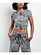 Ninth Hall Fundamentals Carina Snake Black & White T-Shirt - Thumbnail image 1 of 4