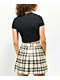 Ninth Hall Fundamentals Cuddie Black Cut Out Crop T-Shirt - Thumbnail image 2 of 5