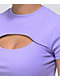 Ninth Hall Fundamentals Cuddie Lavender Cut Out Crop Top - Thumbnail image 3 of 4