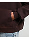 Ninth Hall Fundamentals Dark Brown Wash Oversized Hoodie - Thumbnail image 4 of 5