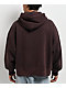 Ninth Hall Fundamentals Dark Brown Wash Oversized Hoodie - Thumbnail image 2 of 5