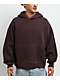 Ninth Hall Fundamentals Dark Brown Wash Oversized Hoodie - Thumbnail image 1 of 5