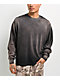 Ninth Hall Fundamentals Distressed Black Wash Long Sleeve T-Shirt - Thumbnail image 1 of 7