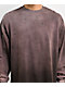 Ninth Hall Fundamentals Distressed Brown Wash Long Sleeve T-Shirt - Thumbnail image 3 of 7