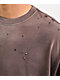 Ninth Hall Fundamentals Distressed Brown Wash Long Sleeve T-Shirt - Thumbnail image 4 of 7