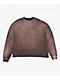 Ninth Hall Fundamentals Distressed Brown Wash Long Sleeve T-Shirt - Thumbnail image 7 of 7