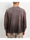 Ninth Hall Fundamentals Distressed Brown Wash Long Sleeve T-Shirt - Thumbnail image 2 of 7