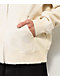 Ninth Hall Fundamentals Distressed Cream Boxy Zip Hoodie - Thumbnail image 4 of 4