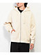 Ninth Hall Fundamentals Distressed Cream Boxy Zip Hoodie - Thumbnail image 1 of 4