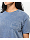 Ninth Hall Fundamentals Kaeya Blue Wash Boxy Crop T-Shirt - Thumbnail image 3 of 3