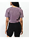 Ninth Hall Fundamentals Kaeya Violet Wash Boxy Crop T-Shirt - Thumbnail image 2 of 3