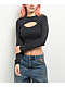 Ninth Hall Fundamentals Krystie Caviar Wash Cutout Long Sleeve Crop T-Shirt - Thumbnail image 1 of 3