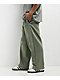 Ninth Hall Fundamentals Light Green Oversized Open Hem Sweatpants - Thumbnail image 3 of 7