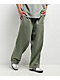 Ninth Hall Fundamentals Light Green Oversized Open Hem Sweatpants - Thumbnail image 1 of 7