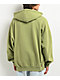 Ninth Hall Fundamentals Light Green Wash Boxy Zip Hoodie - Thumbnail image 2 of 4