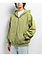 Ninth Hall Fundamentals Light Green Wash Boxy Zip Hoodie - Thumbnail image 1 of 4