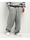 Ninth Hall Fundamentals Logo Grey Oversized Open Hem Sweatpants - Thumbnail image 1 of 8