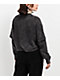 Ninth Hall Fundamentals Lonnie Black Wash Boxy 2fer Crop Long Sleeve T-Shirt - Thumbnail image 2 of 3