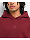 Ninth Hall Fundamentals Maroon Wash Boxy Hoodie - Thumbnail image 3 of 3