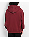 Ninth Hall Fundamentals Maroon Wash Boxy Hoodie - Thumbnail image 2 of 3