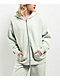 Ninth Hall Fundamentals Meena Pale Aqua Wash Oversized Zip Hoodie - Thumbnail image 3 of 5