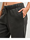 Ninth Hall Fundamentals Milla Black Wash Relaxed Sweatpants - Thumbnail image 3 of 8