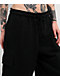 Ninth Hall Fundamentals Morgan Black Cargo Sweat Shorts - Thumbnail image 3 of 5