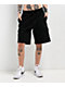 Ninth Hall Fundamentals Morgan Black Cargo Sweat Shorts - Thumbnail image 1 of 5